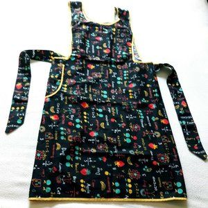 Vintage Apron Hand~Crafted Teacher's School Print